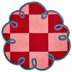 Hot Dessous de verre vichy Dama Rosa - Set de 2 | Art De La Table