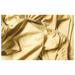 New Drap-housse en percale organique - Butter Yellow | Enfant Linge De Lit Enfant|Linge De Lit