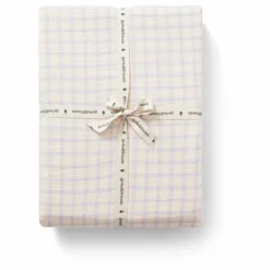Outlet Drap-housse Gingham Sky | Enfant Linge De Lit Bébé|Linge De Lit Bébé