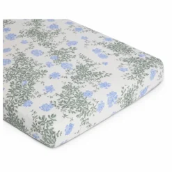 Hot Drap-housse Plumbago en coton bio | Enfant Linge De Lit Bébé|Linge De Lit Bébé
