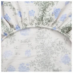Hot Drap-housse Plumbago en coton bio | Enfant Linge De Lit Bébé|Linge De Lit Bébé