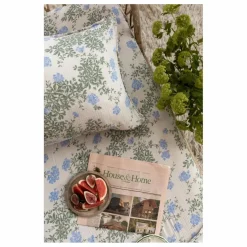 Hot Drap-housse Plumbago en coton bio | Enfant Linge De Lit Bébé|Linge De Lit Bébé