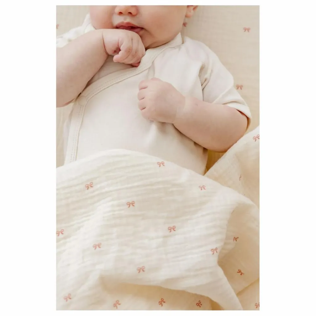 Discount Drap-housse Ribbon en coton bio | Linge De Lit Bébé|Linge De Lit Bébé