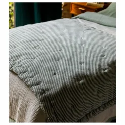 Outlet Edredon Capriccio à rayures en jacquard de coton | Linge De Lit