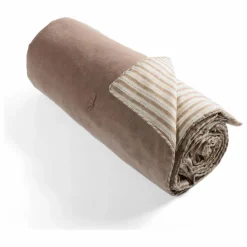 Edredon en velours Akiko Gris Linge De Lit