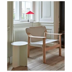 Outlet Fauteuil Bernard en chêne et toile, Shane Schneck Canapés, Fauteuils