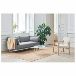 Outlet Fauteuil Bernard en chêne et toile, Shane Schneck Canapés, Fauteuils