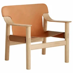 Sale Fauteuil Bernard en chêne et cuir, Shane Schneck | Canapés, Fauteuils