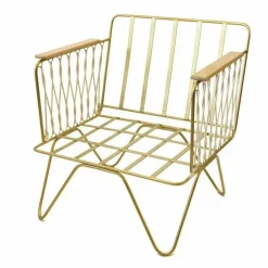 Outlet Fauteuil Croisette doré mat epoxy, velours | Canapés, Fauteuils