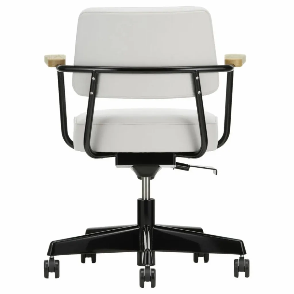 Outlet Fauteuil de bureau Direction Pivotant, piètement noir foncé - Jean Prouvé | Chaises, Tabourets, Bancs