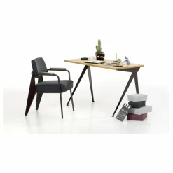 Discount Fauteuil Direction, piétement noir foncé- Jean Prouvé | Chaises, Tabourets, Bancs