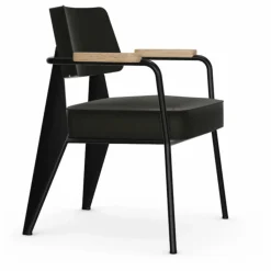 Sale Fauteuil Direction, piétement noir foncé- Jean Prouvé | Chaises, Tabourets, Bancs