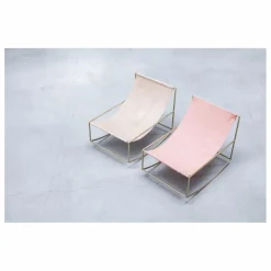 New Fauteuil en lin Rocking Chair Canapés, Fauteuils