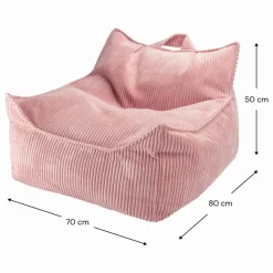 Hot Fauteuil en velours côtelé | Enfant Chaises Enfant