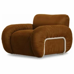 Clearance Fauteuil lounge en velours Arc | Canapés, Fauteuils