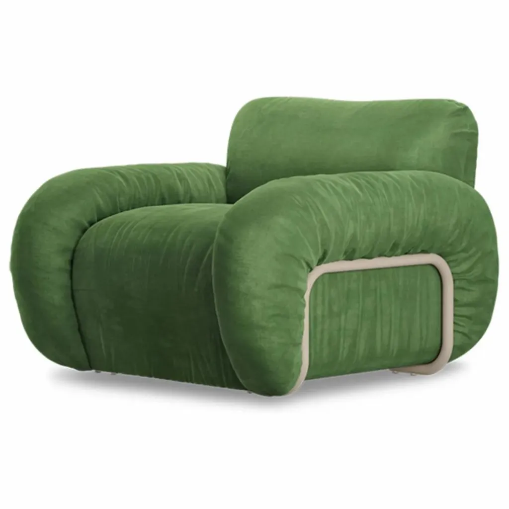 Online Fauteuil lounge en velours Arc | Canapés, Fauteuils