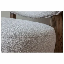 Discount Fauteuil Nicolo en bouclette et chêne fumé - 65 cm | Canapés, Fauteuils