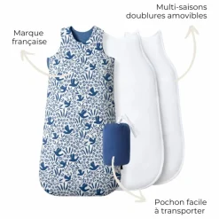 Outlet Gigoteuse multi-saisons réversible Oiseaux | Gigoteuses, Tours De Lit|Gigoteuses, Emmaillotage