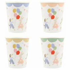 Discount Gobelets d'anniversaire Animal Friends - Set de 8 Enfant Décoration De Fête