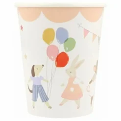 Discount Gobelets d'anniversaire Animal Friends - Set de 8 Enfant Décoration De Fête