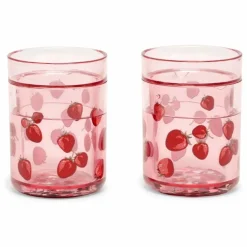 Clearance Gobelets glitter Fragola - Set de 2 | Enfant Vaisselle Enfant
