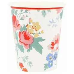 Best Gobelets Vintage Floral - Set de 8 Enfant Décoration De Fête