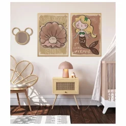Sale Grande affiche coquillage x Smallable Enfant Décoration Murale|Déco Murale Enfant