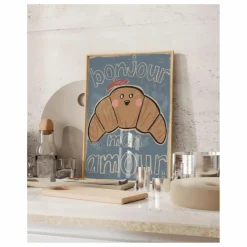 Discount Grande affiche Croissant | Enfant Décoration Murale|Déco Murale Enfant