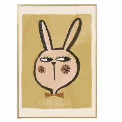 Discount Grande affiche Lapin Grow Slowly Enfant Décoration Murale|Déco Murale Enfant