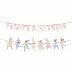 Hot Guirlande d'anniversaire Animal Friends Enfant Décoration De Fête