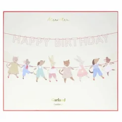 Hot Guirlande d'anniversaire Animal Friends Enfant Décoration De Fête