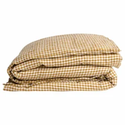 Online Housse de couette en lin lavé vichy | Linge De Lit