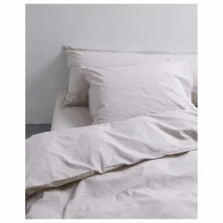Housse de couette Striped en percale organique - Brown-Ecru | Enfant Linge De Lit Enfant|Linge De Lit