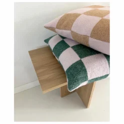 Hot Housse de coussin en laine Damier | Enfant Coussins|Coussins Enfant