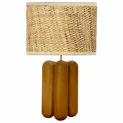 New Lampe à poser abat-jour en raphia Charlotte | Luminaires