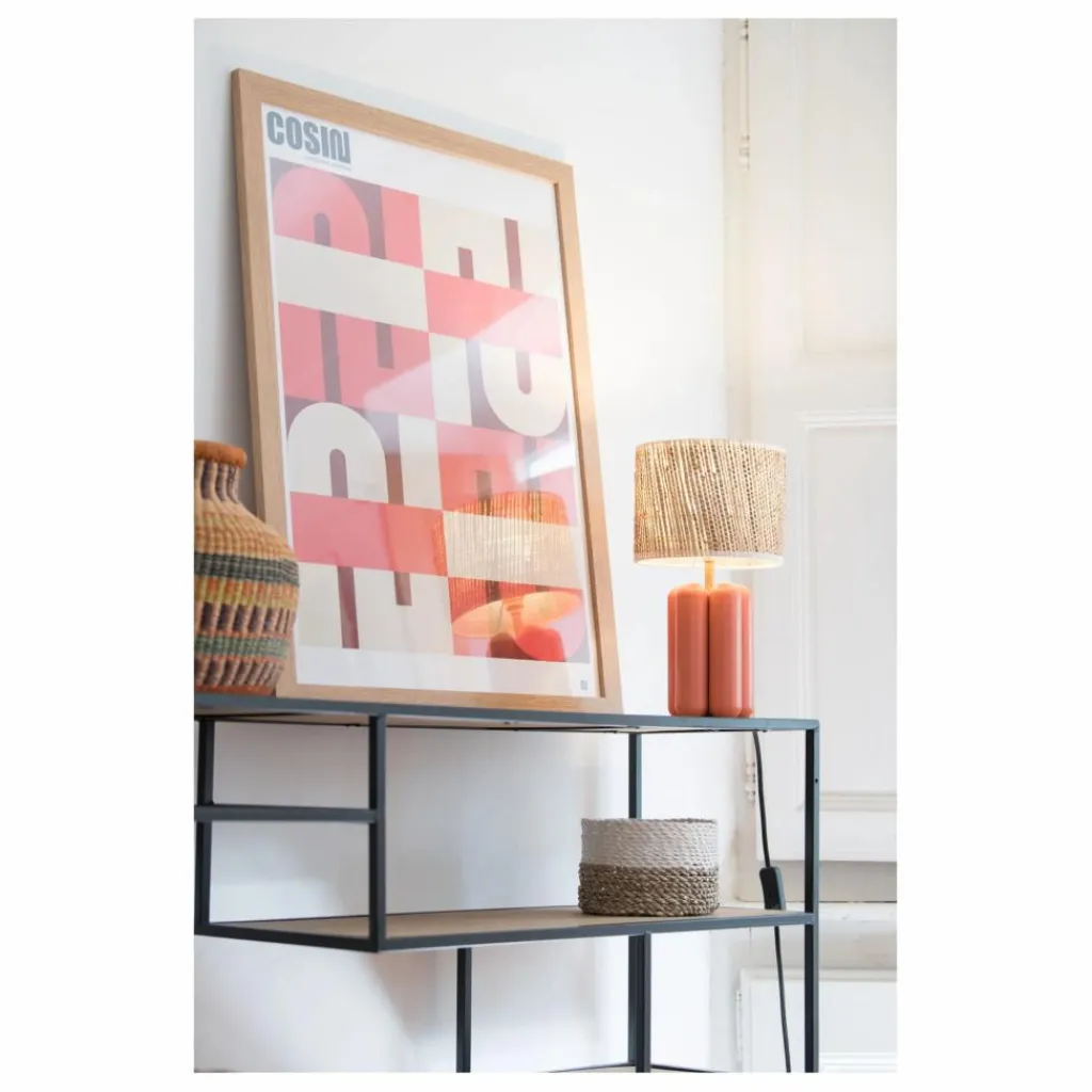 New Lampe à poser abat-jour en raphia Charlotte | Luminaires