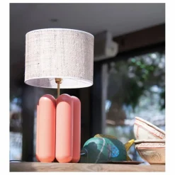 New Lampe à poser abat-jour en raphia Charlotte | Luminaires