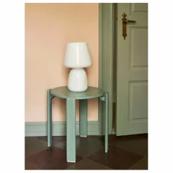 Outlet Lampe à poser Apollo en verre opalin | Luminaires