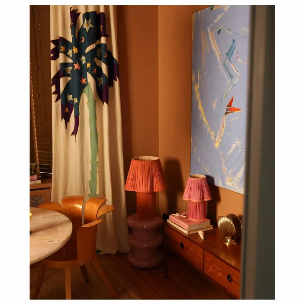 Outlet Lampe à poser en soie Myra | Luminaires