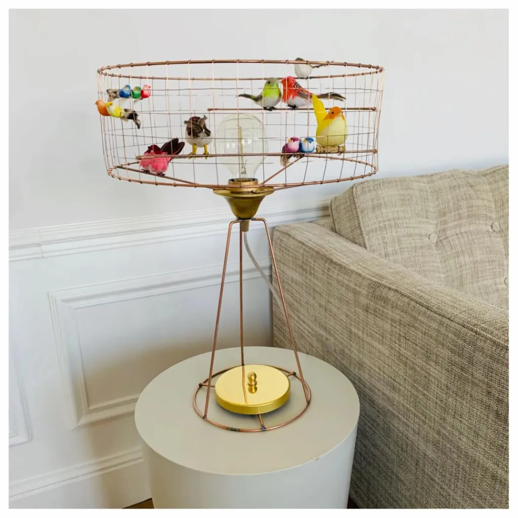 New Lampe large tambour à poser volière Enfant Luminaires|Lampes, Veilleuses Enfant