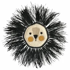 Discount Lion en raphia à accrocher | Enfant Décoration Murale|Déco Murale Enfant