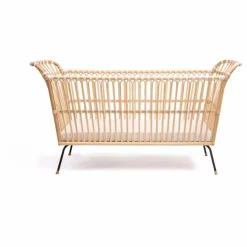 Discount Lit bébé Frederick en rotin - Liens coton Lits À Barreaux|Lits Bébé