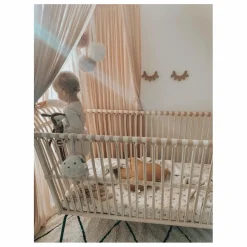 Online Lit bébé Frederick en rotin - Liens cuir Lits À Barreaux|Lits Bébé