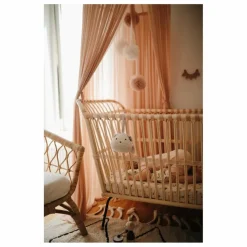 Online Lit bébé Frederick en rotin - Liens cuir Lits À Barreaux|Lits Bébé