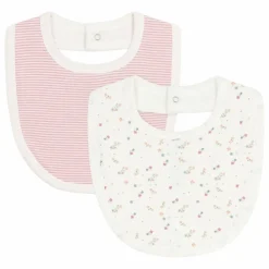 Lot 2 Bavoirs Fleuris | Bavoirs|Bavoirs, Langes