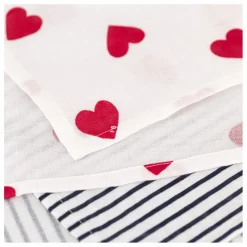 Online Lot 2 Langes Cœurs | Langes|Bavoirs, Langes