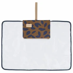 New Matelas à langer de voyage Hyde Park Blue Leaves | Matelas À Langer De Voyage|Puériculture