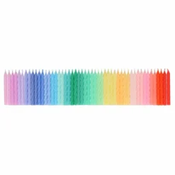 Clearance Mini bougies torsadées Arc-en-ciel - Set de 50 Enfant Décoration De Fête