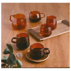 Online Mug Sépia en verre | Art De La Table
