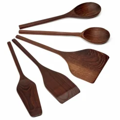 Hot Outils de cuisine Pure en bois - Set de 5 Art De La Table